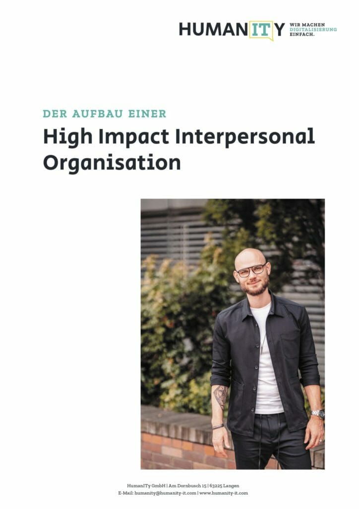 High Impact Interpersonal Organisations HumanITy ebook 1