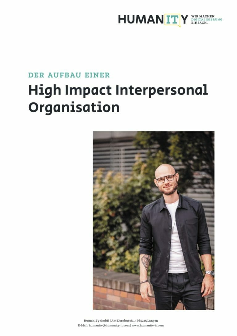 High Impact Interpersonal Organisations HumanITy ebook 1